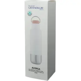 Aversa Hans Larsen RCS Recycled Stainless Steel Insulated Water Bottle White Gift Box